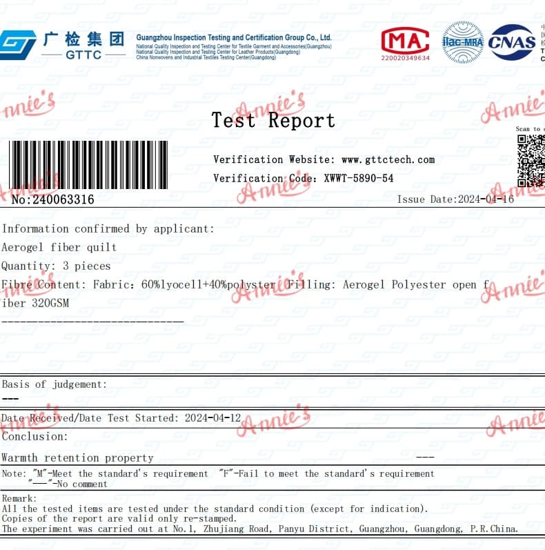 aerogel testing report1