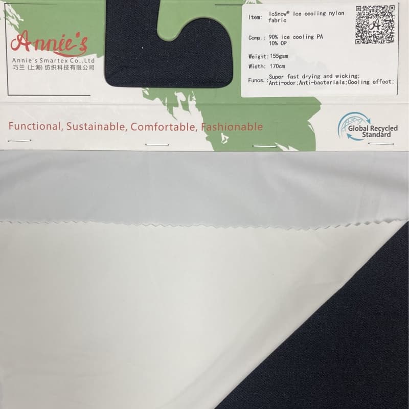 icsnow® 아이스쿨링 나일론 원단(90% 아이스쿨링 pa + 10% op)