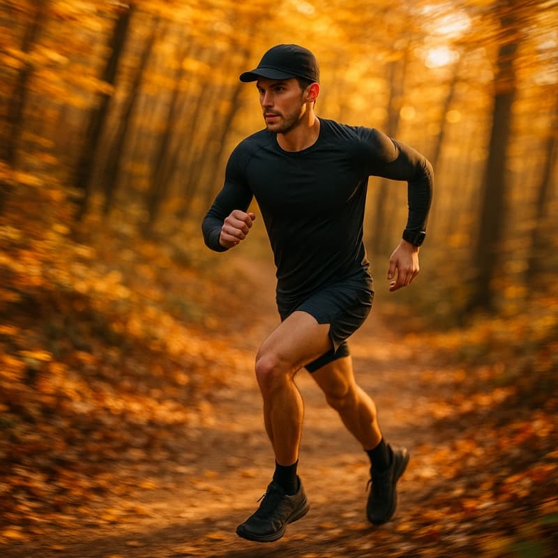 가을 트레일 러너용 전나무 원단 가을 트레일 러너용 전나무 원단