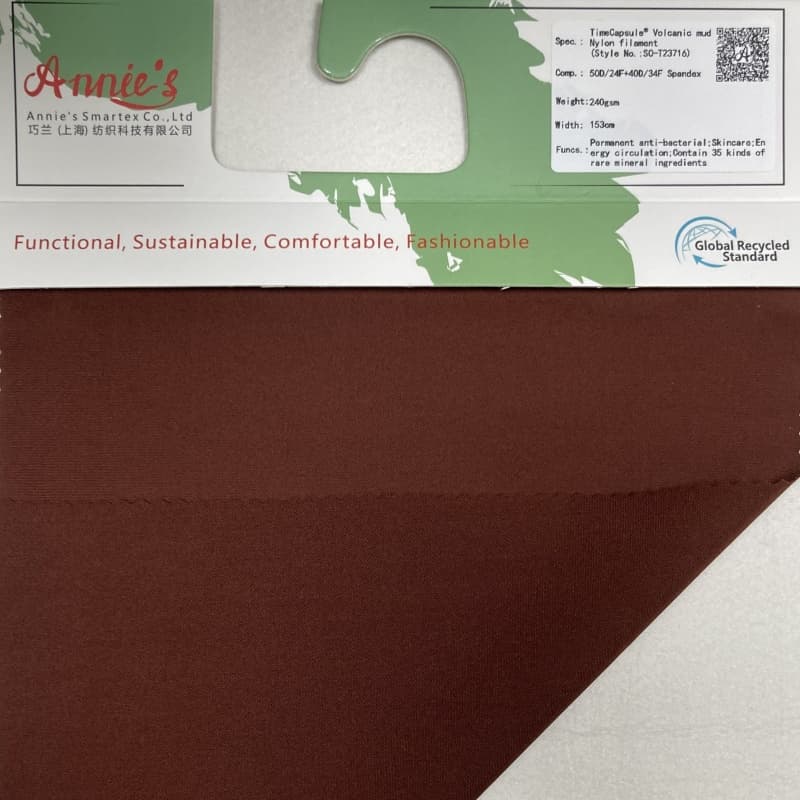 timecapsule® lama vulcânica 50d/24f + 40d/34f filamento de nylon elastano