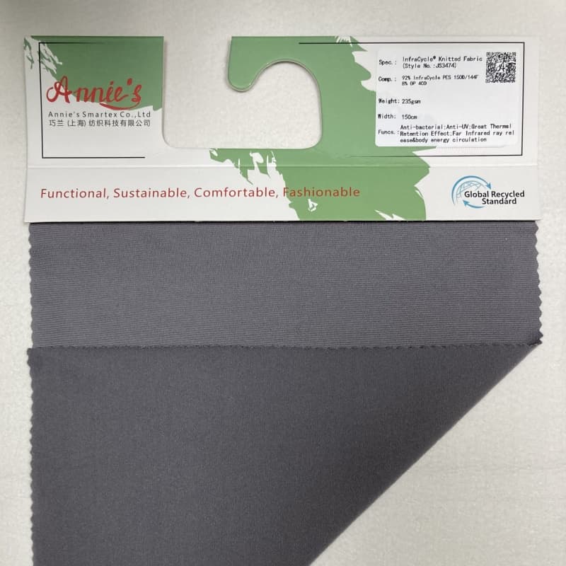 92% infracycle®pes 150d/144f + 8% tecido de malha op 40d