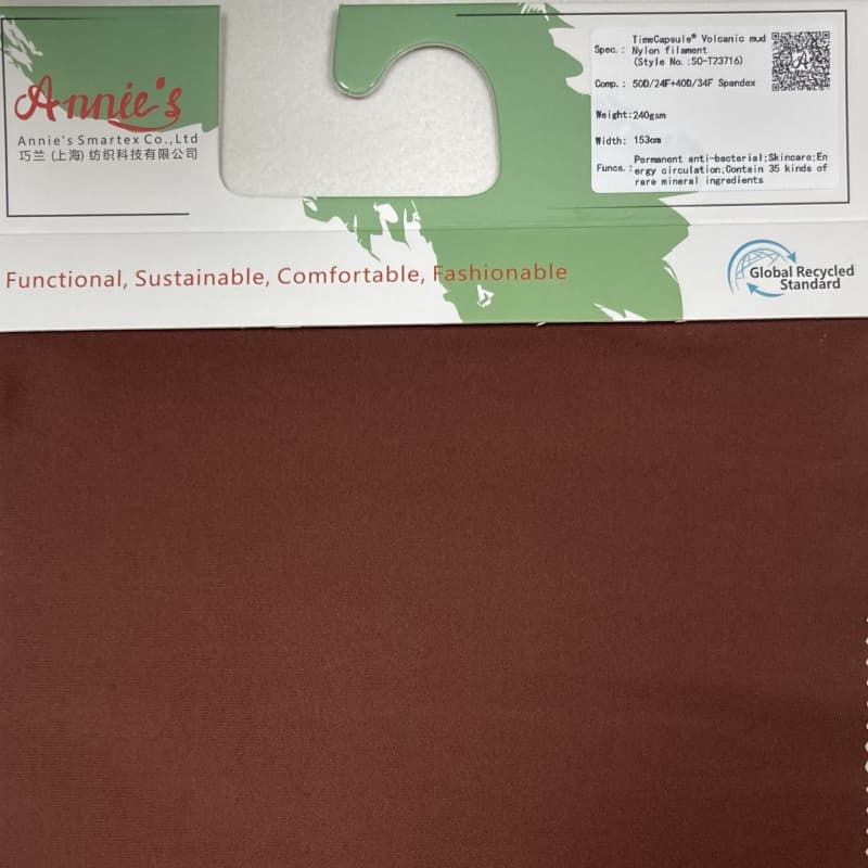 timecapsule® volkanik çamur 50d/24f + 40d/34f spandeks naylon filament