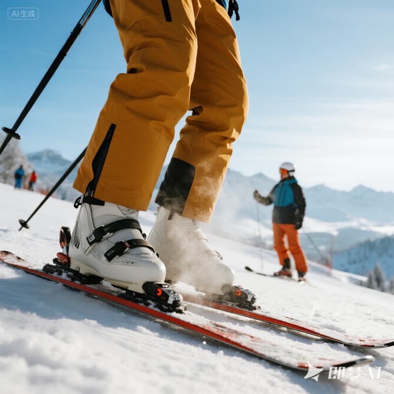 professional ski instructor wearing heat...