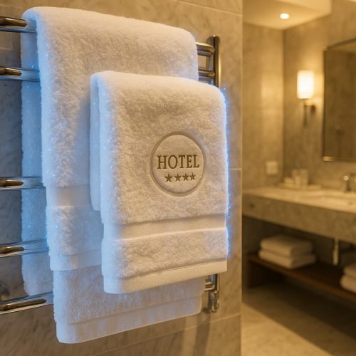 toalha de hotel luxuosa antibacteriana