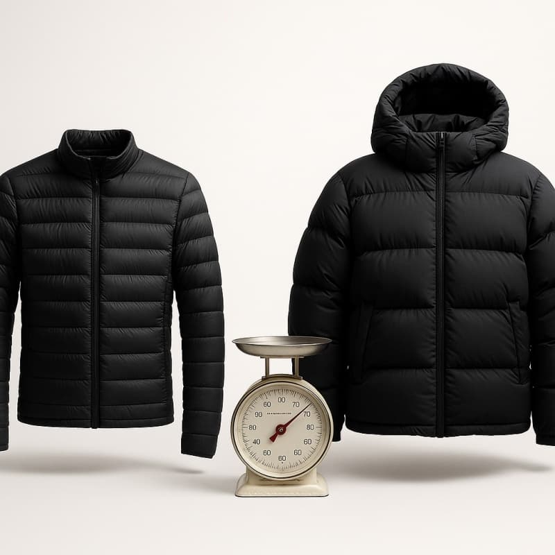 lightweight aerogel vs down jacket