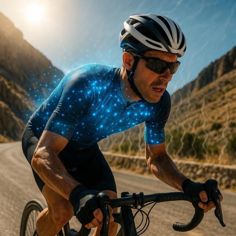 xoy alpha cooling fabric summer cycling heat management