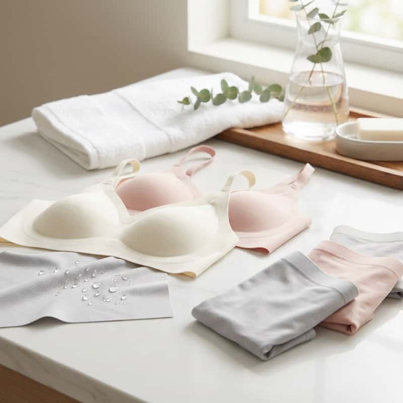 moisture wicking intimate apparel