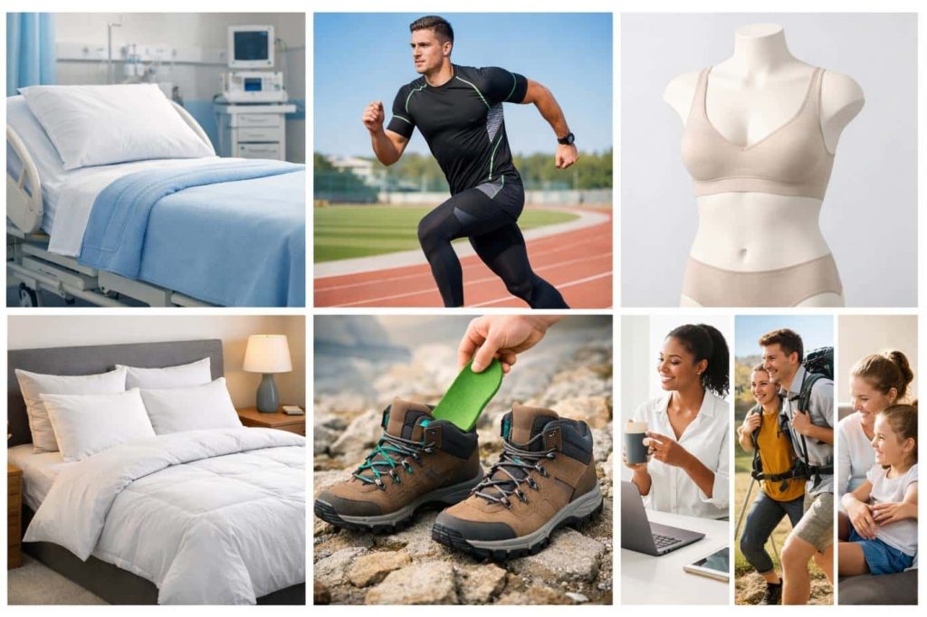 antibakteriyel kumaş uygulamaları sağlık hizmetleri spor giyim ev tekstili antibakteriyel kumaş uygulamaları sağlık hizmetleri spor giyim ev tekstili