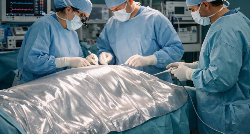 aerogel surgical drape operating room temperature control aerogel surgical drape operating room temperature control