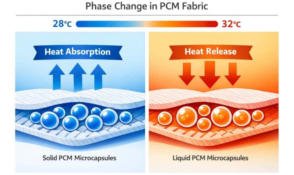 pcm phase change process diagram pcm phase change process diagram