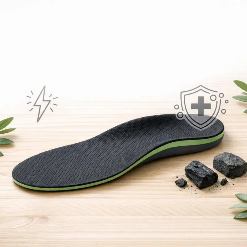 olive charcoal insole