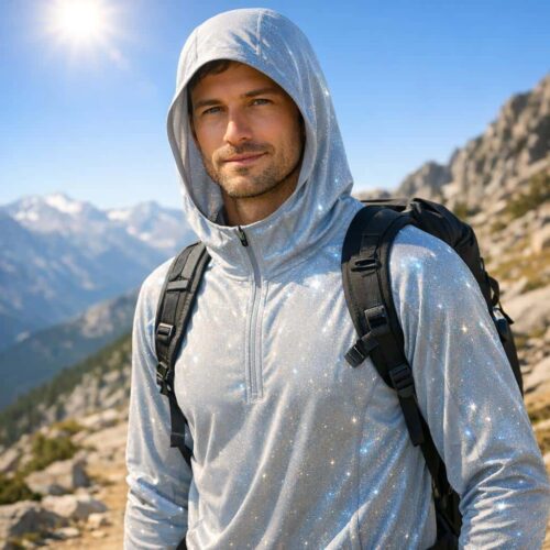 Sweat &agrave; capuche rafra&icirc;chissant avec protection solaire