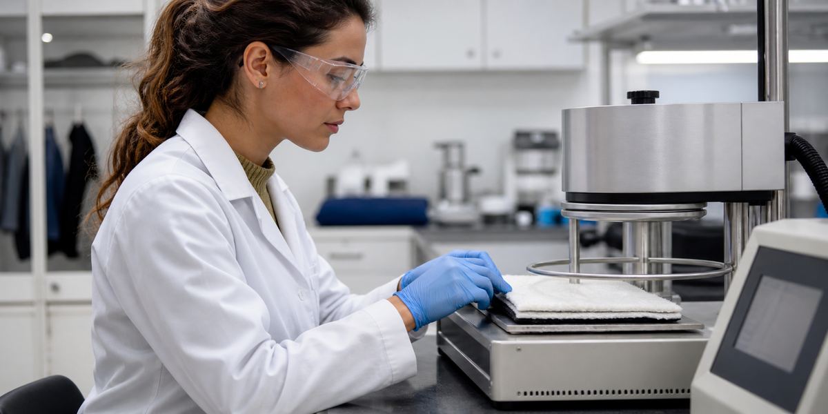 Essais thermiques en laboratoire d'un échantillon d'isolant en aérogel multicouche