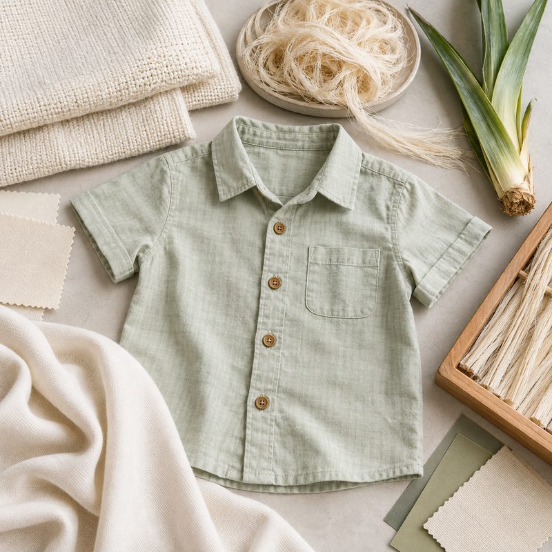 Pineapple leaf fiber and Modal kidswear development concept